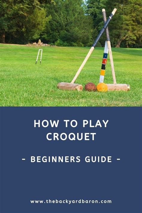 croquet game|How to Play Croquet for Beginners (Rules and Setup).
